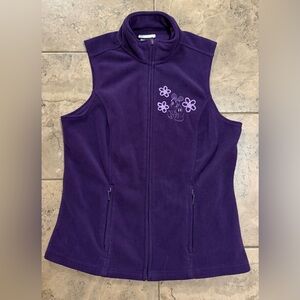 Disney Parks Disneyland Purple Mickey Fleece Vest – Women’s M – Authentic